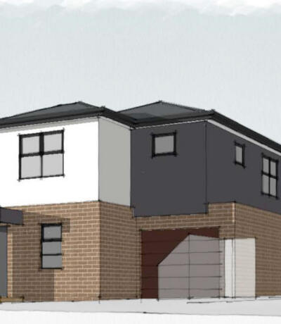 Sunshine North double storey rendering